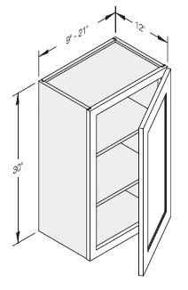 Cab-Tec Sturbridge White Kitchen Cabinet - SBW-W1230