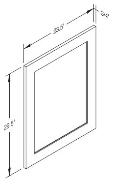 Cab-Tec Sturbridge White Kitchen Cabinet - SBW-DDB30