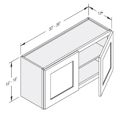 Cab-Tec Sturbridge Caramel Kitchen Cabinet - SBC-W3018