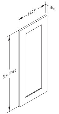 Cab-Tec Sturbridge Caramel Kitchen Cabinet - SBC-WP2484TDD