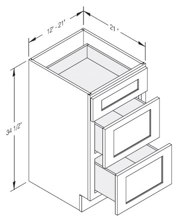 Cab-Tec Sturbridge Caramel Bath Cabinet - SBC-VDB1821