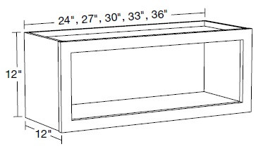 Ideal Cabinetry Douglas Vivid White Wall Cabinet - W2712ND-DVW