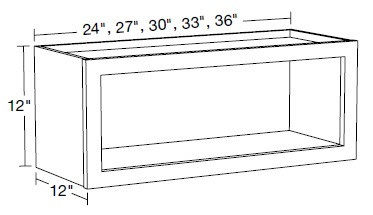 Ideal Cabinetry Douglas Vivid White Wall Cabinet - W3312ND-DVW