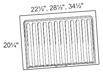Ideal Cabinetry Douglas Vivid White Deep Vanity Sink Base Liner - VSBL2730-DVW