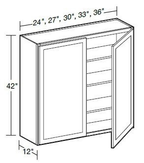 Ideal Cabinetry Douglas Valley Gray Wall Cabinet - W3342-DVG