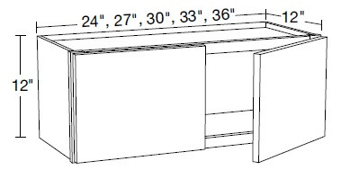 Ideal Cabinetry Douglas Valley Gray Wall Cabinet - W2712-DVG