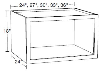 Ideal Cabinetry Douglas Valley Gray Wall Cabinet - W272418ND-DVG