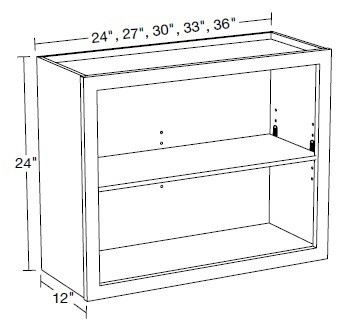 Ideal Cabinetry Douglas Valley Gray Wall Cabinet - W3324ND-DVG