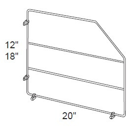 Ideal Cabinetry Douglas Valley Gray Tray Dividers - TD12CR-DVG