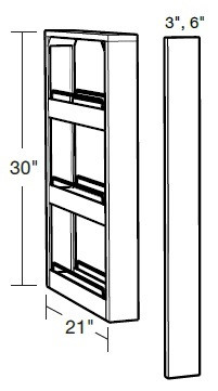 Ideal Cabinetry Douglas Valiant Onyx Base Cabinet - BFPO3-DVO