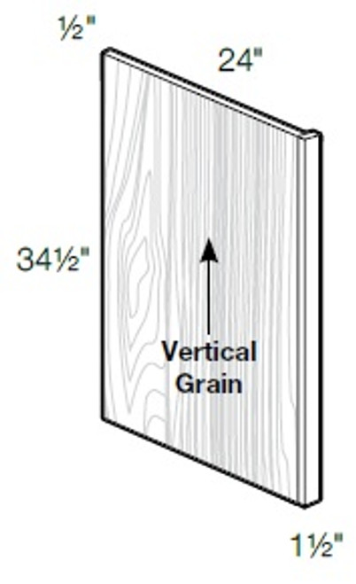 Ideal Cabinetry Douglas Valiant Onyx Plywood Panel - BP1.5-DVO