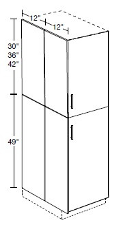 Ideal Cabinetry Douglas Valiant Onyx Plywood Panels - MUEK84-DVO