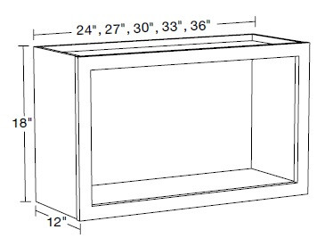Ideal Cabinetry Douglas Verdant Green Wall Cabinet - W3318ND-DVA