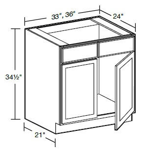 Ideal Cabinetry Douglas Verdant Green Base Cabinet - SB33-DVA