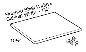 Ideal Cabinetry Douglas Vanguard Oak Wall Cabinet Shelf Kits - SK0912-DVK