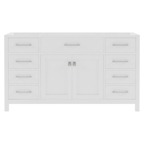 Virtu USA - Caroline 60" Single Cabinet in White - MS-2060-CAB-WH