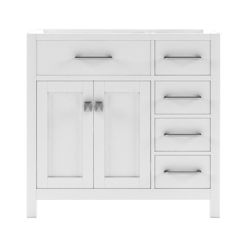 Virtu USA - Caroline Parkway 36" Single Cabinet in White - MS-2136R-CAB-WH