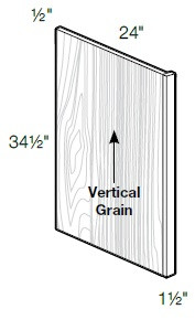 Ideal Cabinetry Princeton Vivid White Plywood Panel - BP1.5-PVW