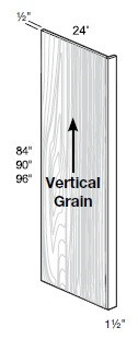 Ideal Cabinetry Princeton Valley Gray Plywood Panel - RP1.596-PVG