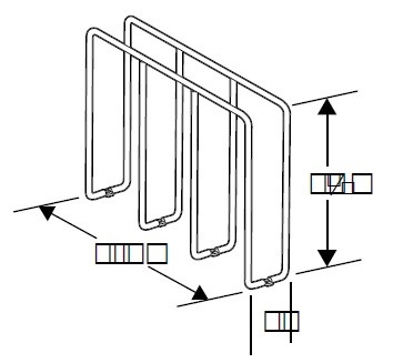 Ideal Cabinetry Princeton Valiant Onyx U-Shaped Tray Divider 3" - Chrome - USTD3-CR-PVO
