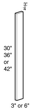 Ideal Cabinetry Lenox Vessel Blue Filler Strips - FS636-LVB