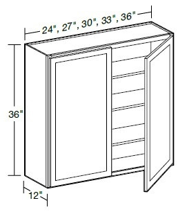 Ideal Cabinetry Lenox Verdant Green Wall Cabinet - W2736-LVA