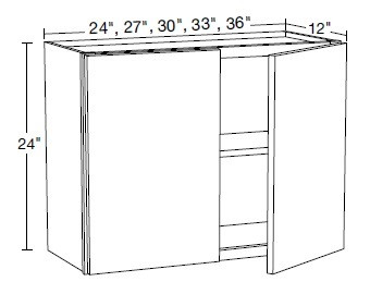 Ideal Cabinetry Lenox Verdant Green Wall Cabinet - W3324-LVA