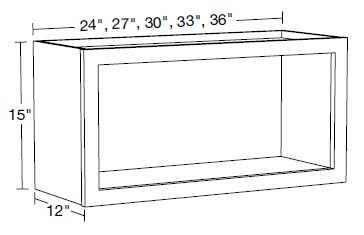 Ideal Cabinetry Lenox Verdant Green Wall Cabinet - W2415ND-LVA