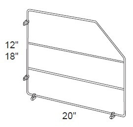 Ideal Cabinetry Lenox Verdant Green Tray Dividers - TD18CR-LVA