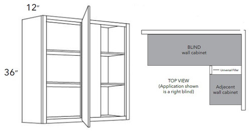 Boston Cabinetry Shaker White Kitchen Cabinet - WBC2436-SW