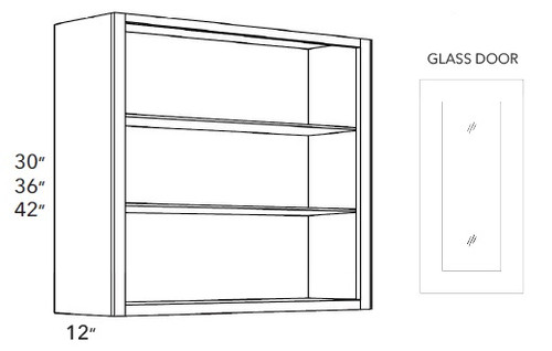 Boston Cabinetry Shaker White Kitchen Cabinet - GDW3030-SW