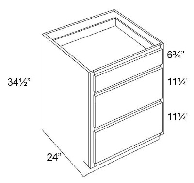 Boston Cabinetry Shaker White Kitchen Cabinet - DB24-SW