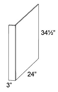 Boston Cabinetry Shaker White Kitchen Cabinet - DWR3-SW