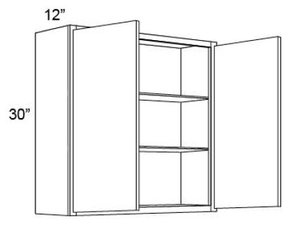 Boston Cabinetry Shaker Gray Kitchen Cabinet - W3030-SG