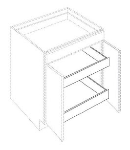 Boston Cabinetry Shaker Gray Kitchen Cabinet - ROD-B30-SG