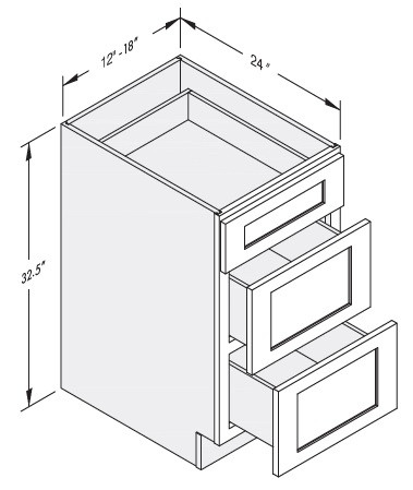 Cab-Tec Shaker Caramel Kitchen Cabinet - SC-DB12ADA