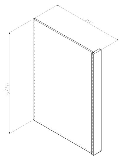 GHI Cabinetry Newport White - GBEP3LNPW