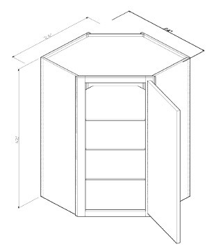 GHI Cabinetry Sonona Sand - GWDC2742SNS