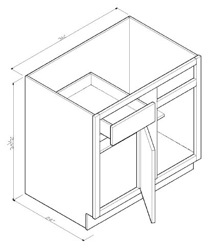 GHI Cabinetry Sonona Sand - GBBC42-45SNS