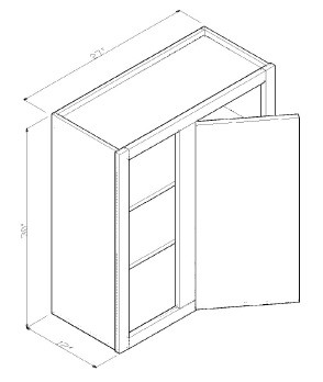 GHI Cabinetry Sonona Wheat - GWBC2730SNW