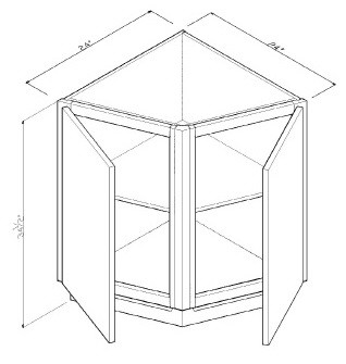 GHI Cabinetry Sonona Wheat - GBC24SNW