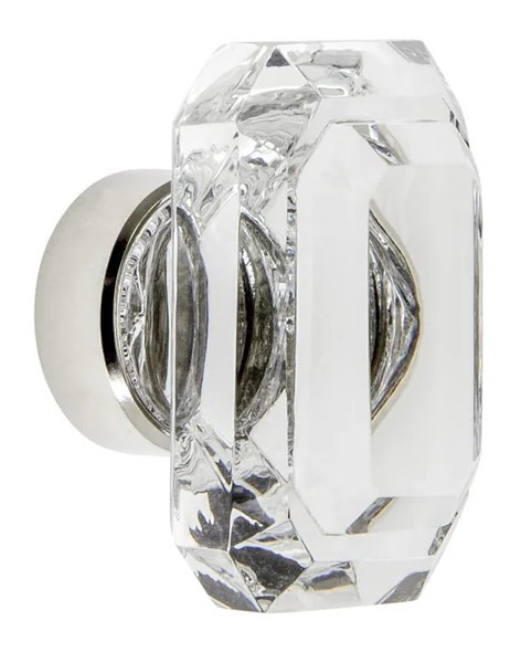 Grandeur Hardware -  Baguette Clear Crystal 1-9/16 Cabinet Knob in Polished Nickel - CKBBCC40 - 800011
