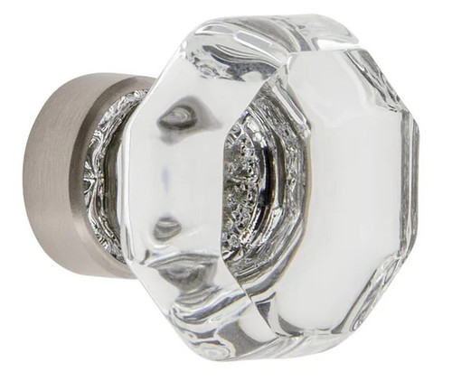 Grandeur Hardware -  Chambord Crystal 1-3/8" Cabinet Knob in Satin Nickel - CKBCHM - 603339