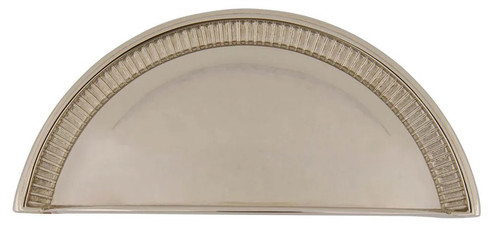 Grandeur Hardware -  Soleil Cup Pull 3" on Center in Polished Nickel - CPLSOL - 603452