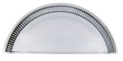 Grandeur Hardware -  Soleil Cup Pull 3" on Center in Bright Chrome - CPLSOL - 603458