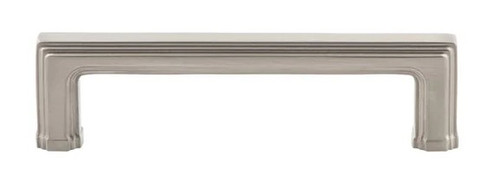 Grandeur Hardware -  Carre 4" Brass Handle Pull on center in Satin Nickel - HPLCAR4 - 603474