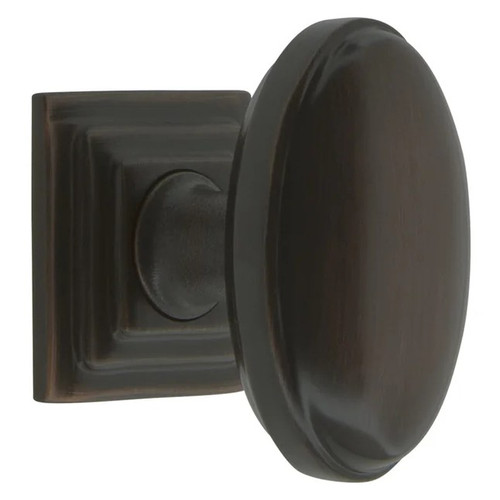 Grandeur Hardware -  Eden Prairie 1-3/4 Cabinet Knob with Carre Square Rosette in Timeless Bronze - CKBCAREDN - 807636