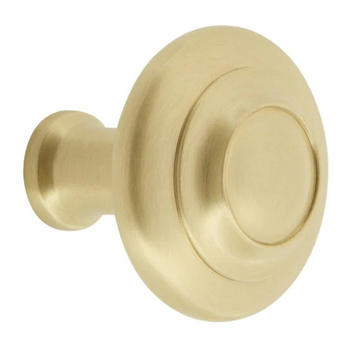 Grandeur Hardware -  Circulaire 1-3/8 Cabinet Knob in Satin Brass - CKBCIR - 853563