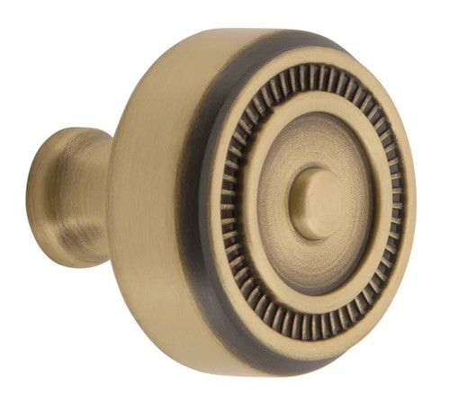 Grandeur Hardware -  Soleil 1-3/8 Cabinet Knob in Vintage Brass - CKBSOL - 853599