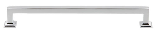 Grandeur Hardware -  Geneva 8" Brass Handle Pull on center in Bright Chrome - HPLGEN8 - 857479